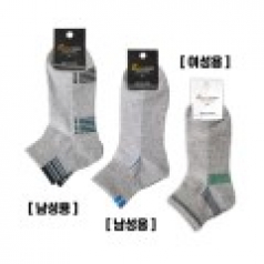 슈마 캐주얼양말 단목 남녀 회색 10개 1묶음
