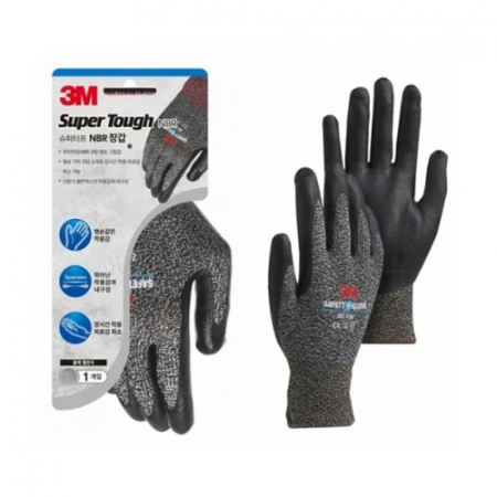 작업장갑 3M 슈퍼터프 블랙 L, M 10개입 NBR-L #3