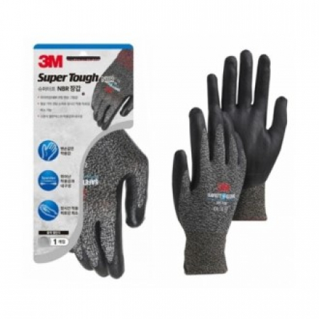 작업장갑 3M 슈퍼터프 블랙 L, M 10개입 NBR-L #2