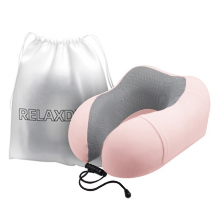 A025 라운드 메모리폼 여행용파우치세트 목베게 목쿠션 기내용 인쇄 주문제작 답례품 차량용 #4