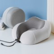 A025 라운드 메모리폼 여행용파우치세트 목베게 목쿠션 기내용 인쇄 주문제작 답례품 차량용