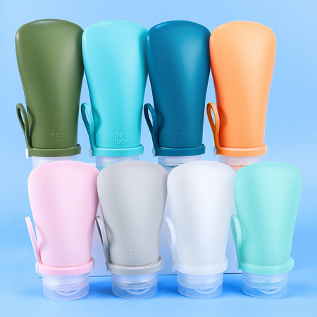 A024 튜브 여행용실리콘 디스펜서 공병 휴대용 로션통 샴푸통 세트 인쇄 주문제작 #4