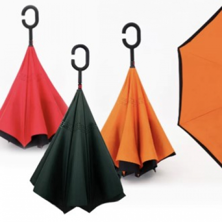 U043 비비드 거꾸로 장우산 자동우산 행사 기념품 인쇄 주문제작 #2