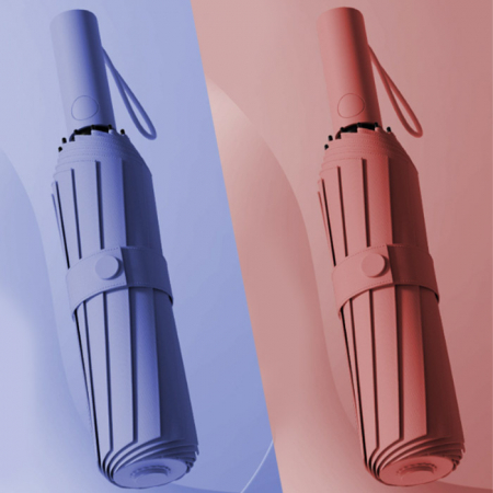 U042 스마트 심플 3단 자동 우산 양산 겸용 행사 답례품 인쇄 주문제작 기념품 #4