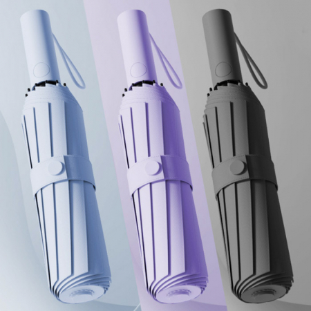 U042 스마트 심플 3단 자동 우산 양산 겸용 행사 답례품 인쇄 주문제작 기념품 #3