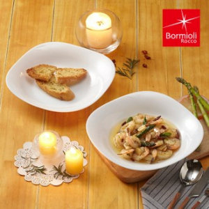 보르미올리 파르마 정사각형 접시 2p