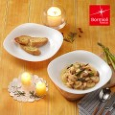 보르미올리 파르마 정사각형 접시 2p