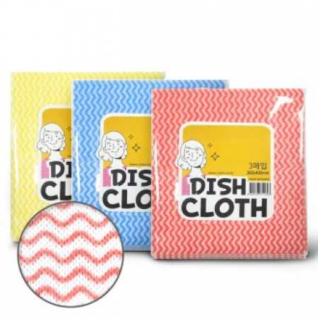 물에 빨아 사용하는 간편 위생 판촉 행주 3매입 #2