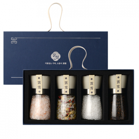 운설 204HW 히말라야 핑크솔트 허브솔트 화이트솔트 블랙페퍼 선물세트 히말라야핑크소금 히말라야솔트 허브소금 쉐프소금 화이트소금 블랙페퍼 통후추 그라인더 리필소금 명절선물 추석선물 기념품 #4
