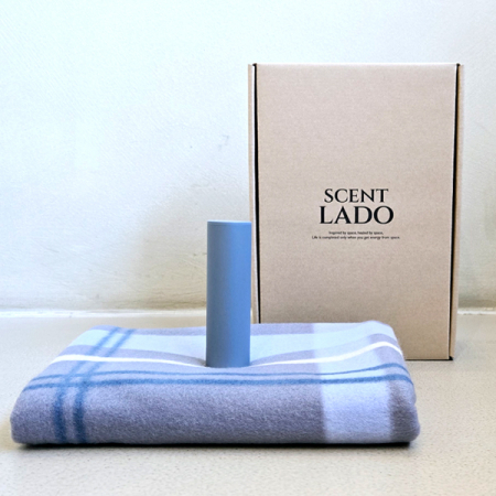 센트라도 패턴담요+원통형 휴대용 손난로 보조배터리 세트 #2