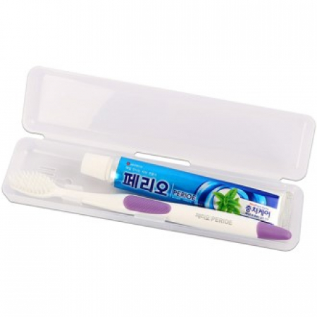 페리오 치약50g+페리오칫솔+투명케이스, 여행용세트 칫솔치약 치약칫솔 // 인쇄제작가능 #2