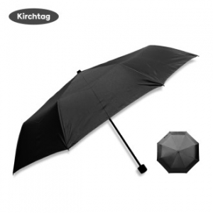 키르히탁 3단 무지 폰지우산 검정