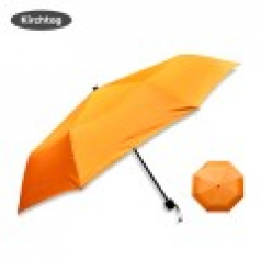 키르히탁 3단 무지 폰지우산 주황