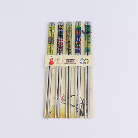 아름누리 풍속화 스테인레스 진공젓가락세트 #3