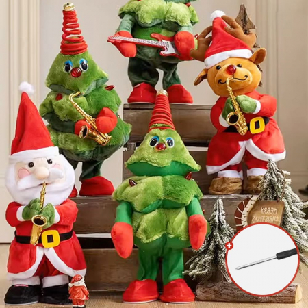 크리마스 춤추는 트리인형 산타 눈사람 인형 모음 6종 #3