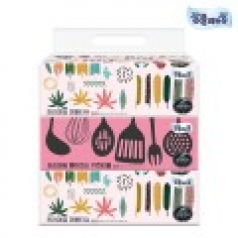 잘풀리는집 프리미엄미용티슈150매 2P 뽑아쓰는 키친타올 70매 3종