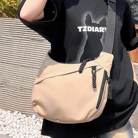 포이포이 가방 데일리 유니섹스 반달 크로스 숄더 호보백 #5