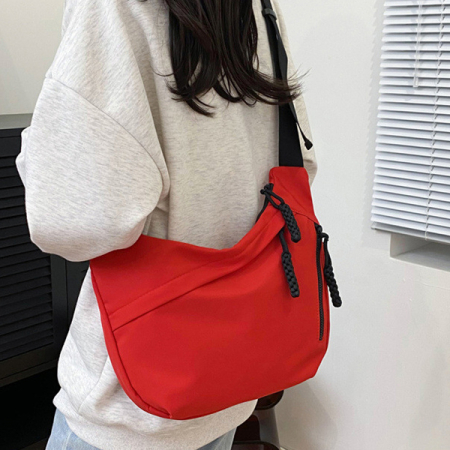 포이포이 가방 데일리 유니섹스 반달 크로스 숄더 호보백 #6