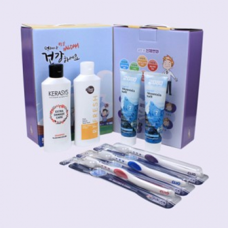 케라시스 샴푸 + 샤워메이트 바디워시 + 히말라야 치약 + 이중 미세모칫솔 7종세트 #2