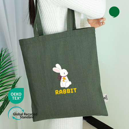 오코텍스 리사이클 카키 컬러라이트 에코백 #4