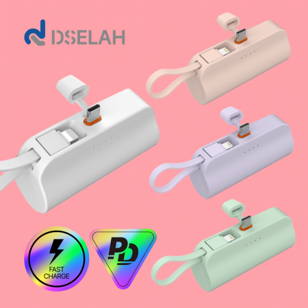 desleah 디셀라 컬러 PD20W 5000mAh 2in1 고속 도킹형 보조배터리 #3