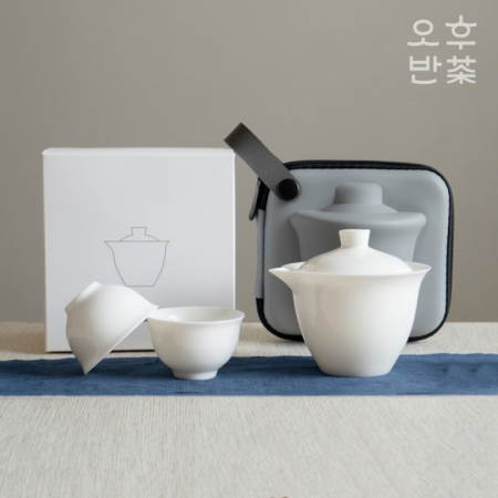 화이트 여행용다도세트 휴대용 입문용 다기세트 #3