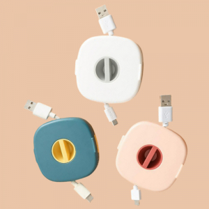 샤/ 감성 휴대용 선 정리 케이스/돌돌이케이스