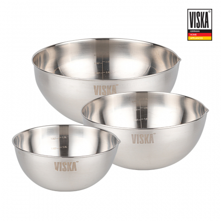 비스카 스테인레스 스틸 믹싱볼 3종 세트 #3