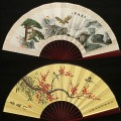 M052 오죽선 전통부채 인쇄 기념품 제작 대나무  부채