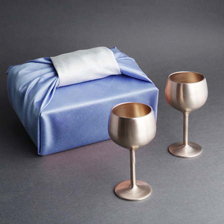 우리 방짜유기 와인잔 2P (고급보자기 포장) #2