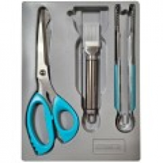 키친툴 3종 세트, 에쉐르 안전 주방가위 + 파채칼 + 주방집게