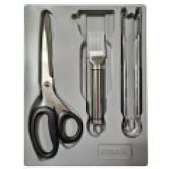 키친툴 3종 세트, 에쉐르 고급 주방가위 + 파채칼 + 집게