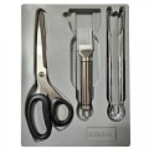 키친툴 3종 세트, 에쉐르 고급 주방가위 + 파채칼 + 집게