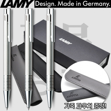 [정품] 라미 로고 볼펜 206(브러쉬드 스틸)(가죽파우치제공) #4