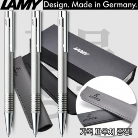 [정품] 라미 로고 볼펜 206(브러쉬드 스틸)(가죽파우치제공) #2