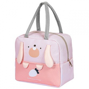 큐티 밀키핑크 보온 보냉가방, 어린이집 유치원 도시락 피크닉 가방
