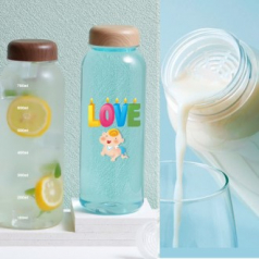 오보틀 1리터 대용량 우드 쉐이커 트라이탄 보틀 1000ml / 풀칼라 가능