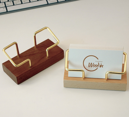 우드인 원목 프레임 사각 명함꽂이 월넛 #3
