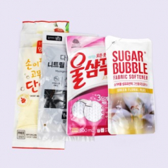 울샴푸 + 고무장갑 + 니트릴 위생장갑 + 슈가버블 섬유유연제 리필 4종 세트