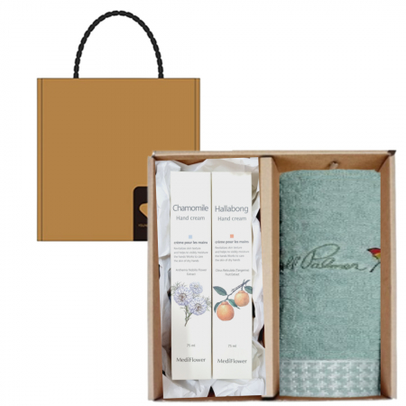 아놀드파마 영신 호텔 수건 타올 자카드 + 메디플라워 보니타 가든 핸드크림 #2