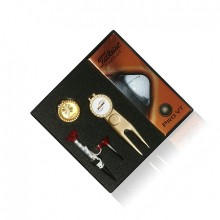 골프용품 기프트세트 잔디보수기(PP) 골프자석티 클립볼마커 소형금지 골프공(별도) #3