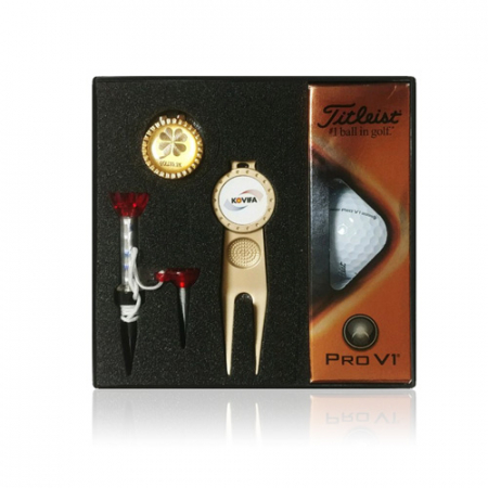 골프용품 기프트세트 잔디보수기(PP) 골프자석티 클립볼마커 소형금지 골프공(별도) #2