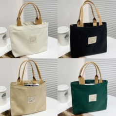 B024 곰돌이 에코백 지퍼가방 면가방 토드백 학생가방 인쇄 답례품