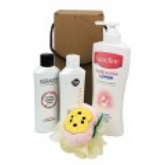 바세린 핸드네일로션 + 케라시스 샴푸 + 샤워메이트 바디워시 + 스펀지 샤워볼 4종 케이스 변경가능