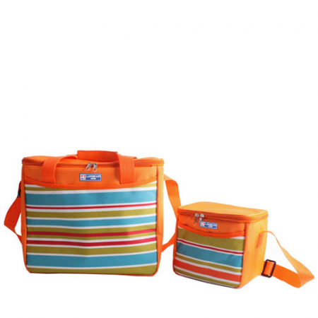 오렌지 스트라이프 아이스 쿨러백 4L (소) #3