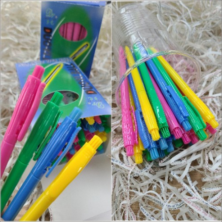 파스텔 슬림 클립 터치볼펜 0.7mm 153노크 // 초저가볼펜 #2