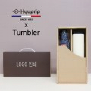 협립 3단 엠보 수동 우산 + 벅스로얄 500ml 텀블러 세트