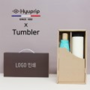 협립 3단 마시멜로 수동 우산 + 벅스로얄 500ml 텀블러 세트