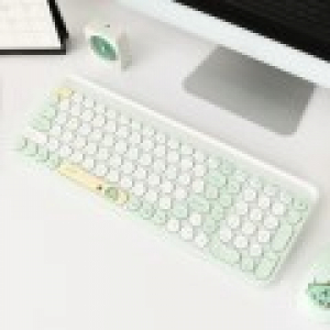 카카오프렌즈 죠르디 멀티 페어링 블루투스 저소음 무선 키보드 키스킨 포함 KFK100J