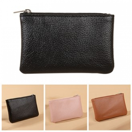 지퍼 미니 파스텔 가죽 동전 지갑 #2